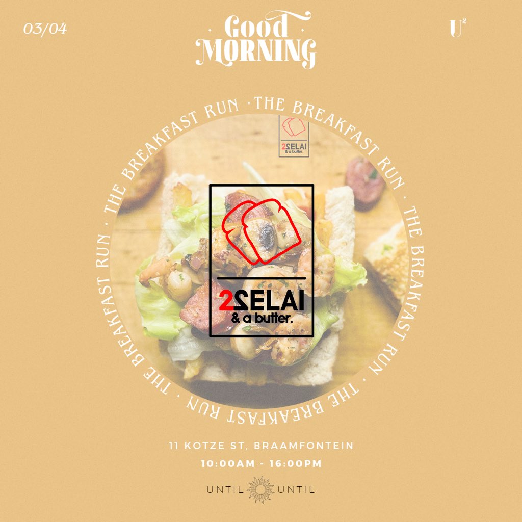 untiluntil_za's tweet photo. The early bird catches the worm... 

Or a breakfast wrap 🌯
Or a Kota 🥪
Or 2 scoops of vanilla 🍦 

The breakfast run at #GoodMorning will have these amazing stalls to keep your tummy happy. 🌤

Tickets: https://t.co/xIjpPxWsAS https://t.co/A9wC8uaLOk