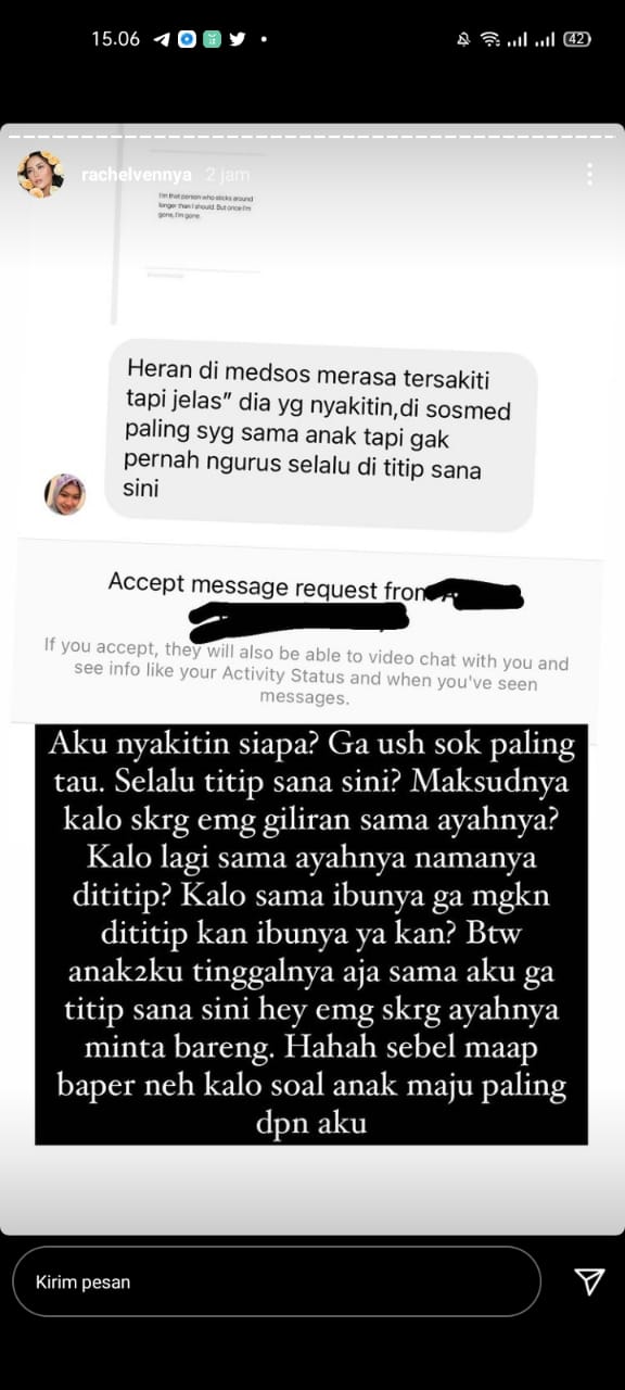 Instagram Stories Rachel Vennya