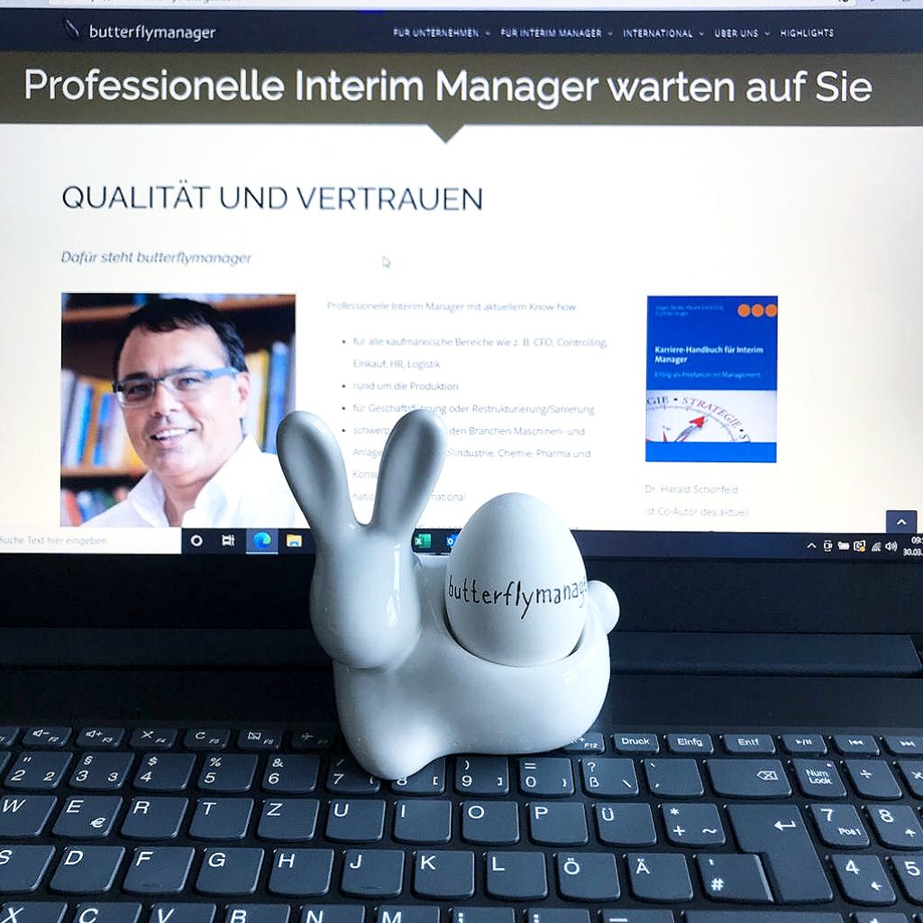 Das butterflymanager - Team wünscht Ihnen allen schöne Osterfeiertage. butterflymanager.com

#otern #ostern2021 #easter #easter2021 #osterhase #ostereier #interim #interimmanagement
#interimmanager #interimmanagerin #butterflymanager #managerin #management #manager