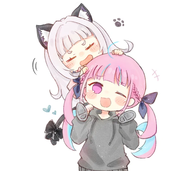 魔法でちっちゃくなっちゃった!シオンちゃんバージョンです✨
肩車💪
#あくあーと #シオンの書物 