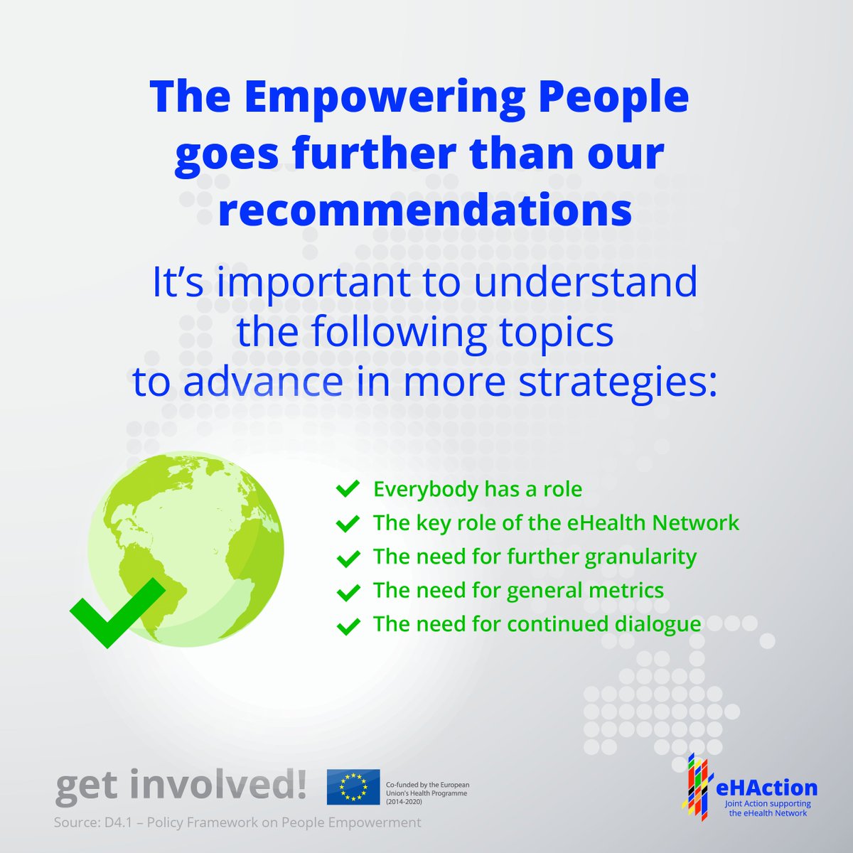 eHAction_3rdJA's tweet photo. It is vital to understand that the Empowering People goes further than our recommendations. Everybody has a role to play. 🙂 Learn more: https://t.co/XORqLv5ZD1 #eHAction #GetInvolved #PeopleEmpowerment #EmpoweringPeople #DigitalMagazine @EU_Commission https://t.co/f55nwGuB6Y