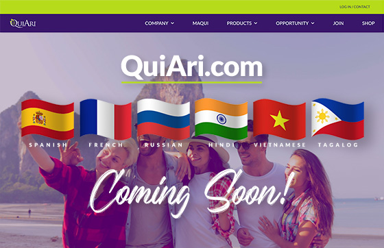 QuiAriOfficial's tweet photo. https://t.co/vvpkeDy4hG is about to get BETTER!

Due to massive global expansion, we are happy to announce that our Website will be available in 6 more languages!

Spanish ✅
French ✅
Russian ✅
Hindi ✅
Vietnamese ✅
Tagalog ✅

Stay tuned for even MORE surprises coming soon! https://t.co/8pPGlhrrKY