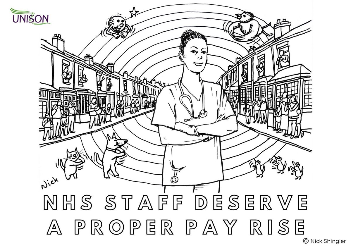 UNISONSE's tweet photo. #ShowUsYourWindows to support a proper NHS pay rise. Download one of our posters to colour in https://t.co/MRqRYb6Mgc or get creative with your own designs. Let’s brighten up our streets and show our fantastic NHS staff some love 🌈
#NHSPayDay #WithNHSStaff https://t.co/iq2rTsPk24