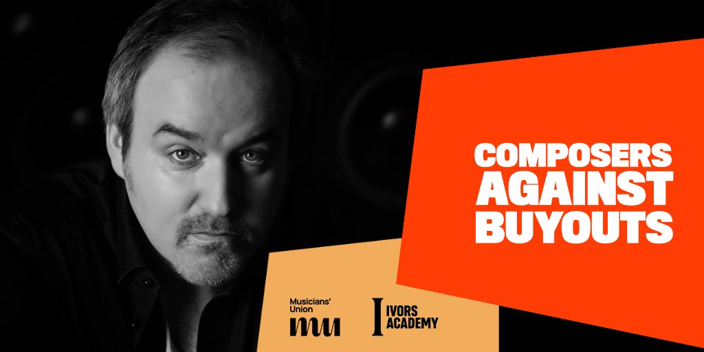 WeAreTheMU's tweet photo. “Film and tv composers and, more importantly, up and coming composers will need their rights protected” – @DavidGArnold 

That’s why we've teamed up with @IvorsAcademy to launch #ComposersAgainstBuyouts.

Find out more &amp; get involved
👉 https://t.co/wdVtwRBLl1 https://t.co/kKWUniOUPL