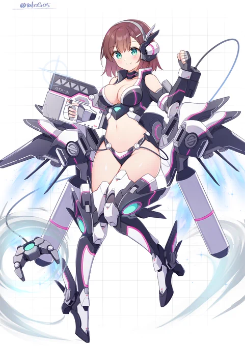 一部防御力うすめなメカ装備少女
#オリジナル 