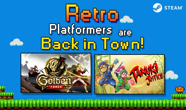 NoGravity_Games's tweet photo. Two awesome #retro platformers by @StorybirdGames and @WonderboyBobi will launch on #Steam soon, during #AprilWithNoGravity!
Don't miss it โ๏ธ
๐ฎ #TanukiJustice: https://t.co/HmUyjUS7KT
๐ฎ #GoldenForce: https://t.co/sHesBhMC0Z
#IndieGame #ActionGame #Platformer https://t.co/UgH78YTn45