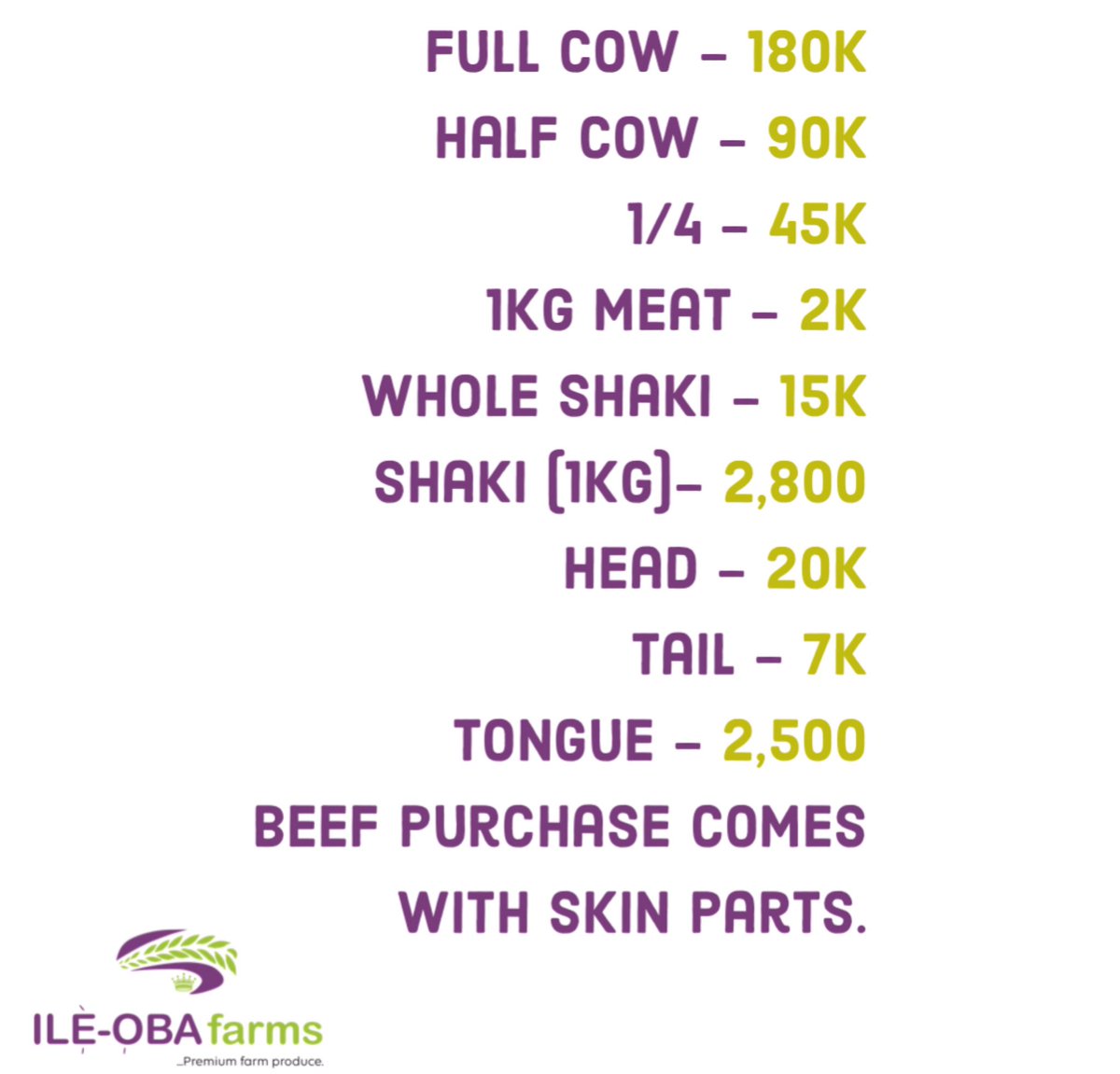 ileobafarms's tweet photo. Your hygienically slaughtered beef of us.

Kindly help retweet 💚 https://t.co/QaQhBYQ1Tl