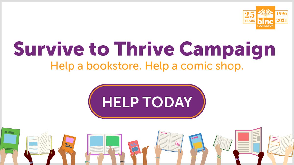 penguinrandom's tweet photo. We are coming together with @BincFoundation, @bookshop_org, @hachettebooks & @macmillanUSA to launch #survivetothrive, a program to help indie booksellers recover from the pandemic. Join us by donating here: https://t.co/73FRAgfExP #supportindiebookstores #supportcomicshops https://t.co/SN8JkRM2ih