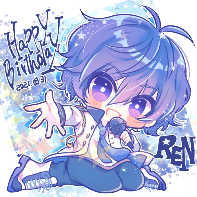 蓮くんお誕生日おめでとう!!!貴方の力強く素敵な歌声をこれからもアルゴナビスと共にたくさんの人に届けてください???だいすきです?

#七星蓮誕生祭2021 #七星蓮生誕祭2021 