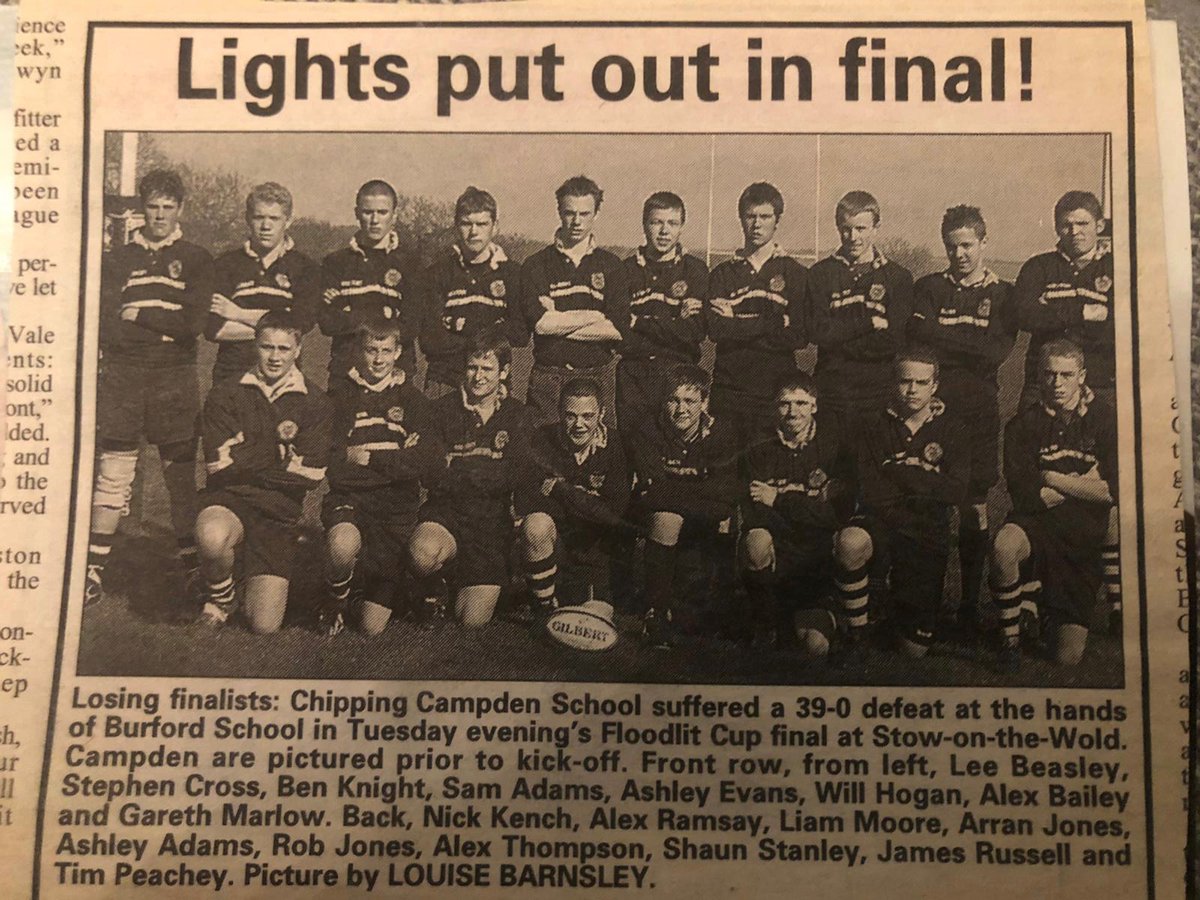 oldcampdonian's tweet photo. Recognise anyone in this old CCS Rugby Team photo? See who's who by following the link https://t.co/9MFd8ro0Ab #cotswold #schoolsport https://t.co/lGf1fnSXQi