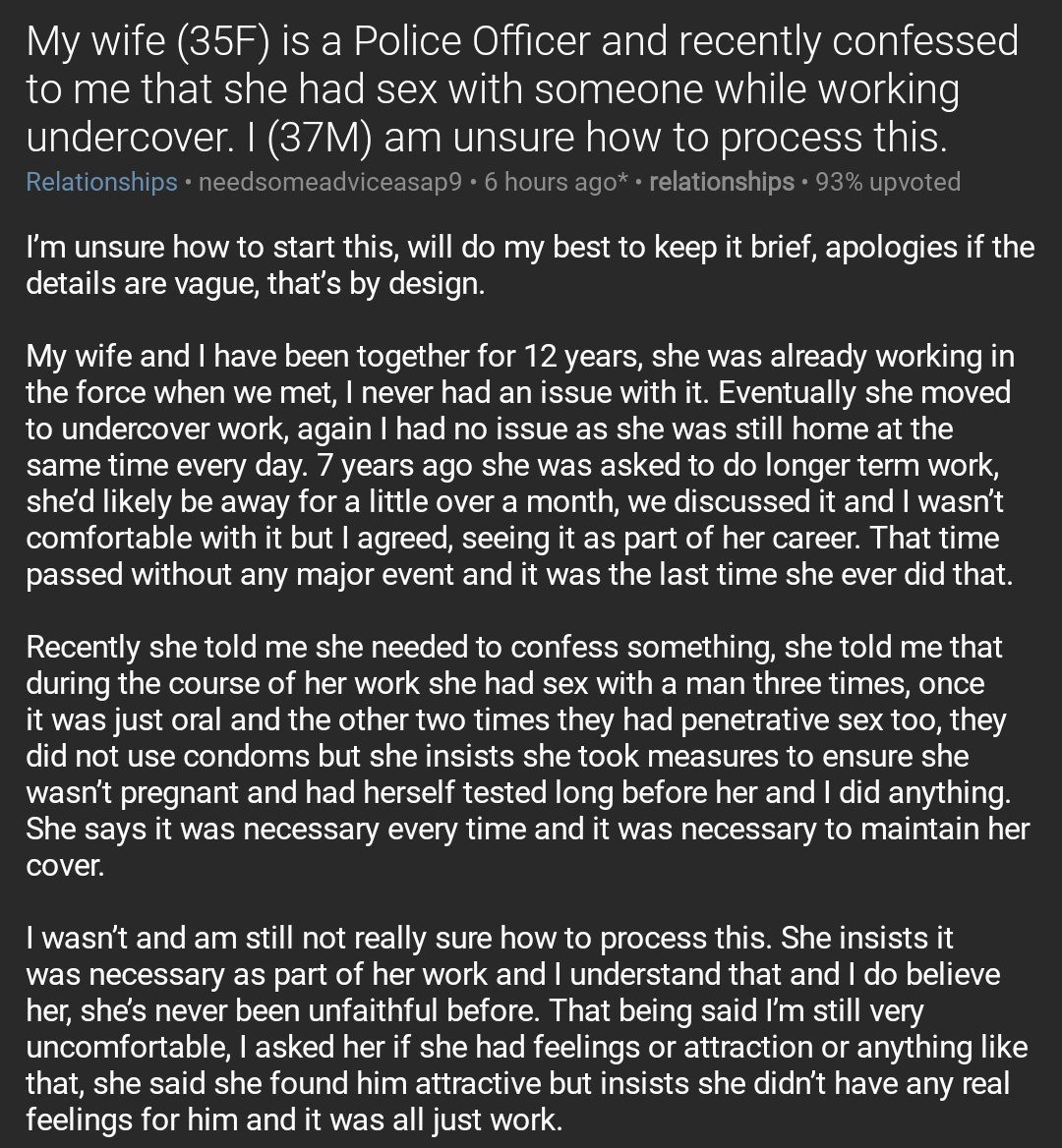 cop sex story wife