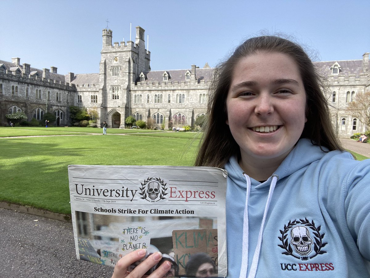 Just wanted to say a huge thank you to <a href="/fiona_keeley/">Fiona Keeley</a> and the <a href="/UCCExpress/">University Express</a> team for making me feel proud of the work I do. 
The opportunities that the Express has given me over the past two years have been phenomenal.  

So thank you! 
❤️❤️❤️