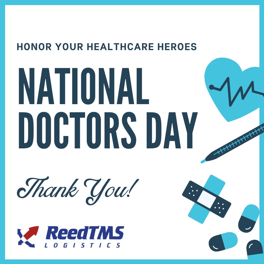 Not all heroes wear capes. We thank doctors for all you do! #nationaldoctorsday #trucking #logistics #transportation #supplychain #thankyou #doctors