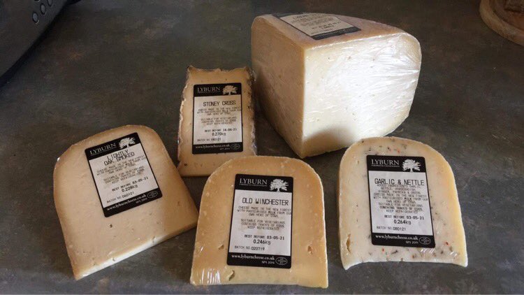 Parcel of deliciousness has just arrived from <a href="/LyburnCheese/">Lyburn Cheese</a>.  Impressive turnaround speed: I only ordered it yesterday.