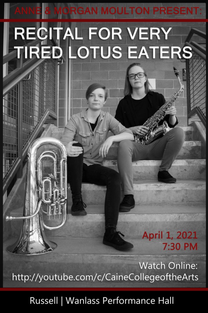 MorgaMoulta's tweet photo. Hey, I've got a senior recital with @_moultanne_ on Thursday. Might mess around and play some real cool stuff. Hope you all might mess around and watch it 😤 https://t.co/h5QS45qP80