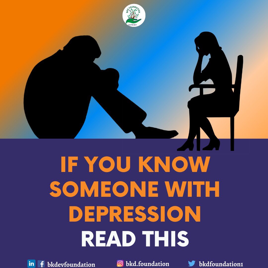 bkdfoundation1's tweet photo. Do you know someone suffering from depression or Anxiety, Swipe to read.
#depressionhelp #depressionawareness #depressionsupport #anxietyanddepression #depressionandanxiety #itsokaynottobeokay #bkdfoundation https://t.co/hEeV3FMYoU