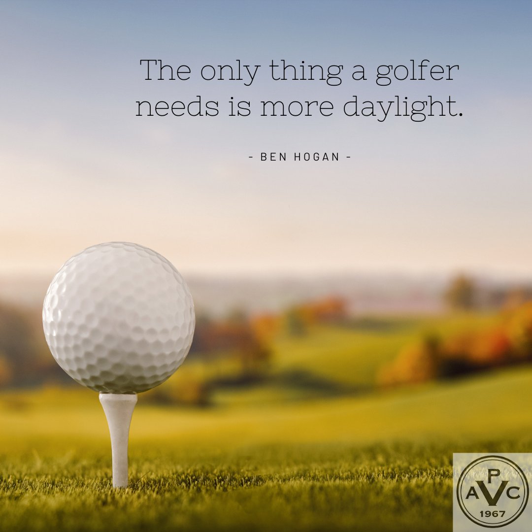 Don't let the day escape you without getting on the course. Call us today to find out our tee times and get yourself booked at PVAC!