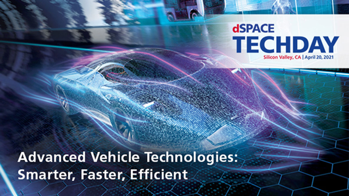 dSPACEglobal's tweet photo. Major shifts are taking place in testing and validating #ADAS, AD and #electricvehicles. Are you adapting your processes to meet the demands of high-tech automotive applications? Learn more at the dSPACE Tech Day Silicon Valley Virtual Event on April 20th. https://t.co/EJbA0pFmAc https://t.co/hnbX2NIKWJ