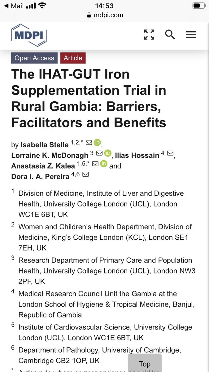IsabellaStelle's tweet photo. Thank you to 2 of my female scientific idols and the lovely communities &amp; staff! A result of my MSc work @mrcunitgambia on IHAT-GUT for Dora Pereira &amp; @AnastasiaZKalea. The IHAT-GUT Iron Supplementation Trial in Rural Gambia: Barriers, Facilitators &amp; Benefits via @Nutrients_MDPI https://t.co/5a6lM9hTfW