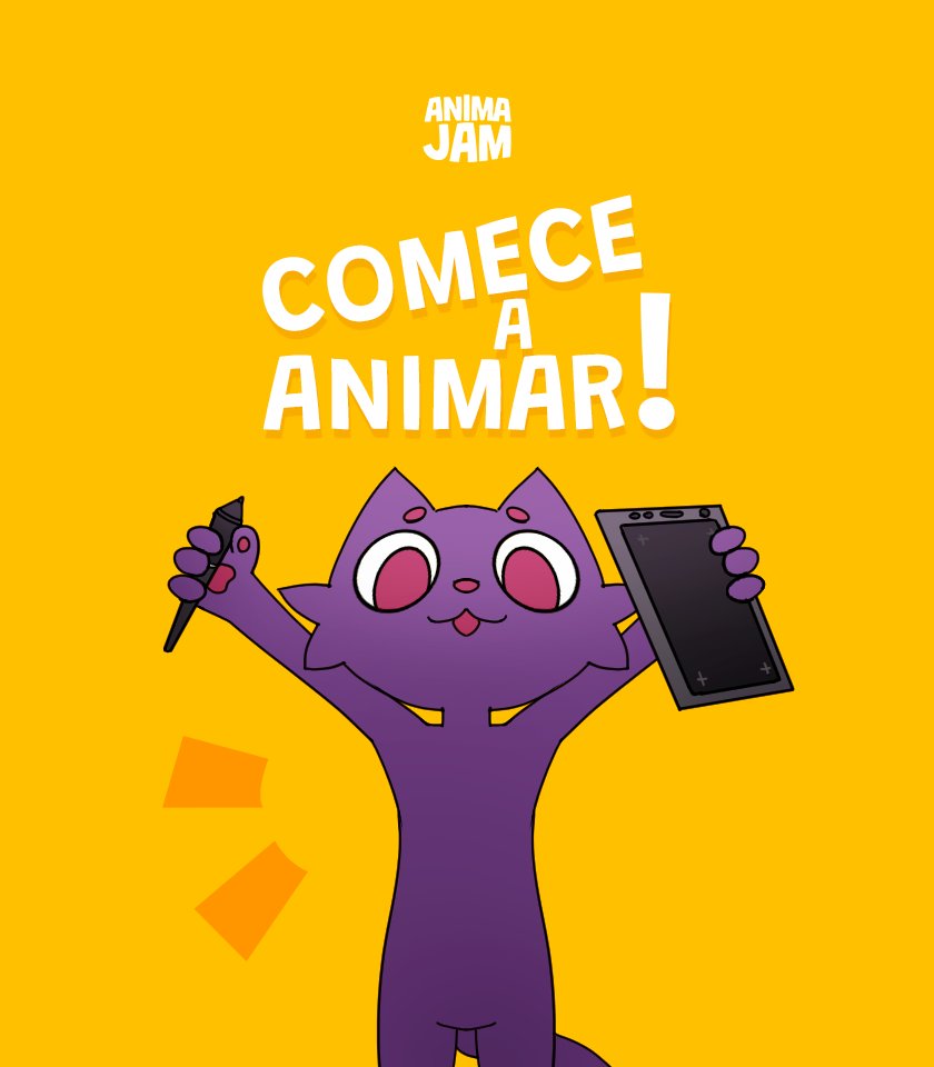 AnimaJam's tweet photo. O Anima Gato veio dar uma dica: se você começar a animar as suas cenas agora, você vai ter mais TEMPO para gastar na edição mais pro fim da semana, e isso é tão importante quanto a animação em si!
Comece agora a movimentar o seu personagem, porque o TEMPO (heheh) não para! https://t.co/OT8rJIdr7v