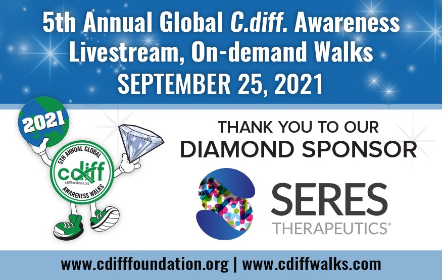 cdiffFoundation's tweet photo. @cdiffFoundation Celebrates @SeresTX For Being the Diamond Sponsor 💎 Of #CdiffGlobalWalks2021 
Join Us From Any Location To Take a Walk In the Park TO Raise #CDI C. diff. Awareness #worldwide #infectionprevention #clinicaltrials #therapeutics #family #patient #CdiffSurvivor https://t.co/qnNVzgD4Kq