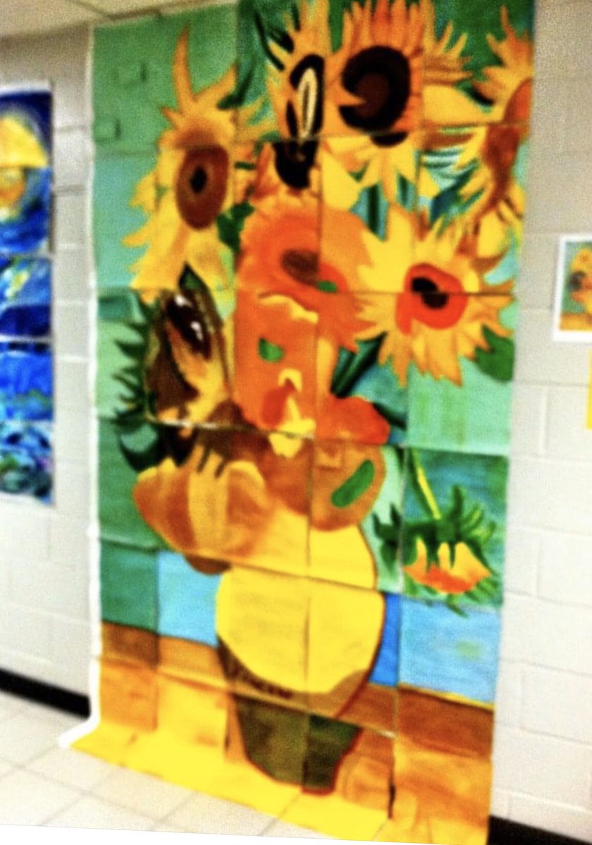 dewestudio's tweet photo. To celebrate the last day of #YAM21 I’ll share a super fun collaborative art history project my students used to love!! #naea #muralfun #togetherweARTbetter #mystudentsrocked #artteacherlife #yam #k12artchat #aoeu https://t.co/qRypIWzq7o