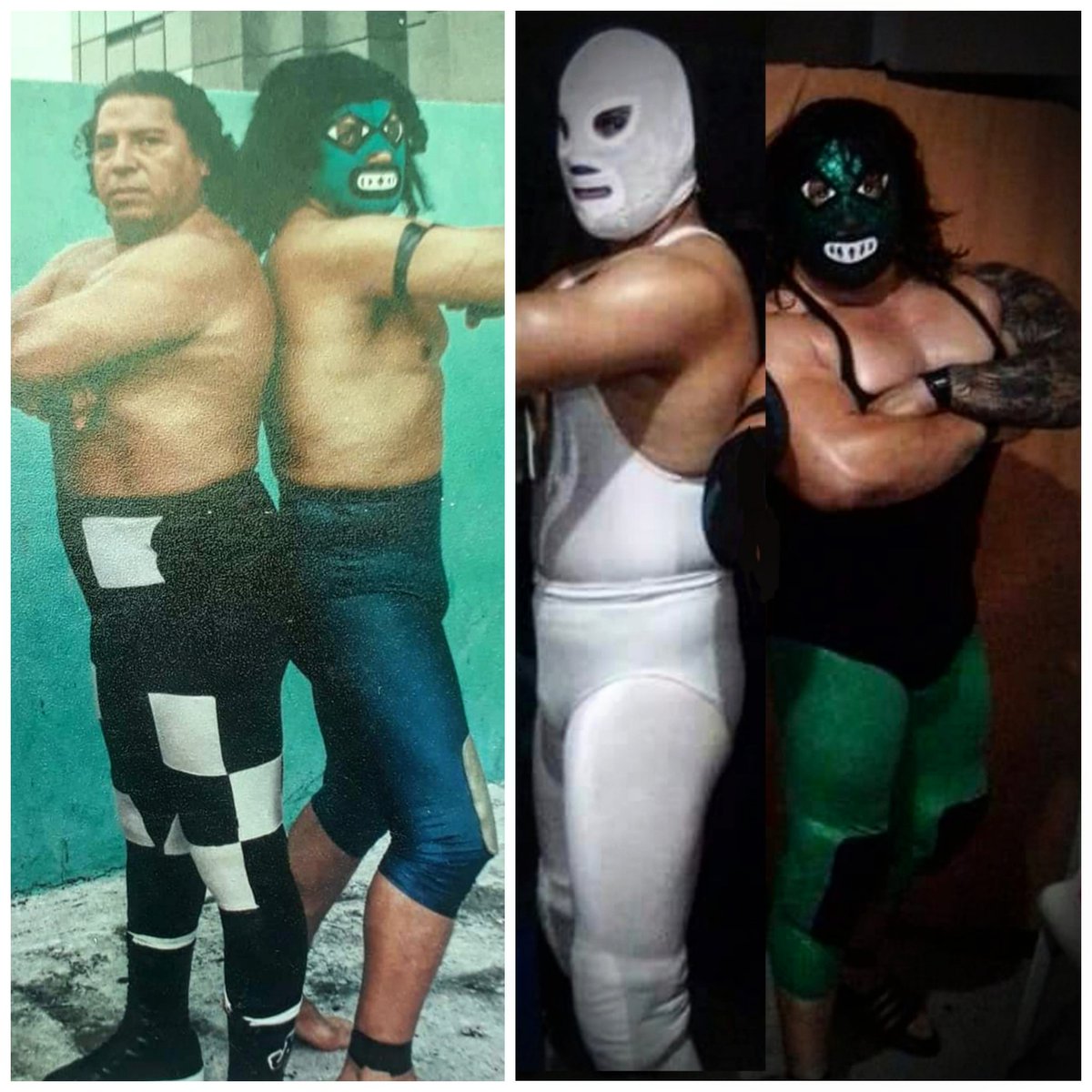 hijodelespectro's tweet image. Muy buenos días les comparto esta Bonita foto , de un lado Don jake mate padre de mi compadre Hijo del Enfermero y acompañandolo mi padre espectro jr .
#espectromanialodehoy #Uyaseeee #thegreenbeast #potenciaLagunera #luchatime #LuchaLibreMexicana #prowrestling
