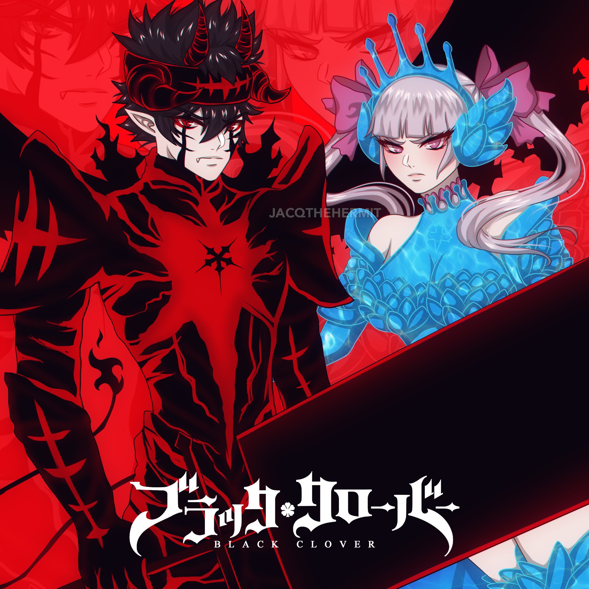 Twitter 上的 Jacq With You Out Now The Black Demon Knight And The Royal Valkyrie Princess My Tribute For The Anime Ending For Now ブラッククローバー ブラクロ ブラクロ最終回 Blackclover Blackclover170 170