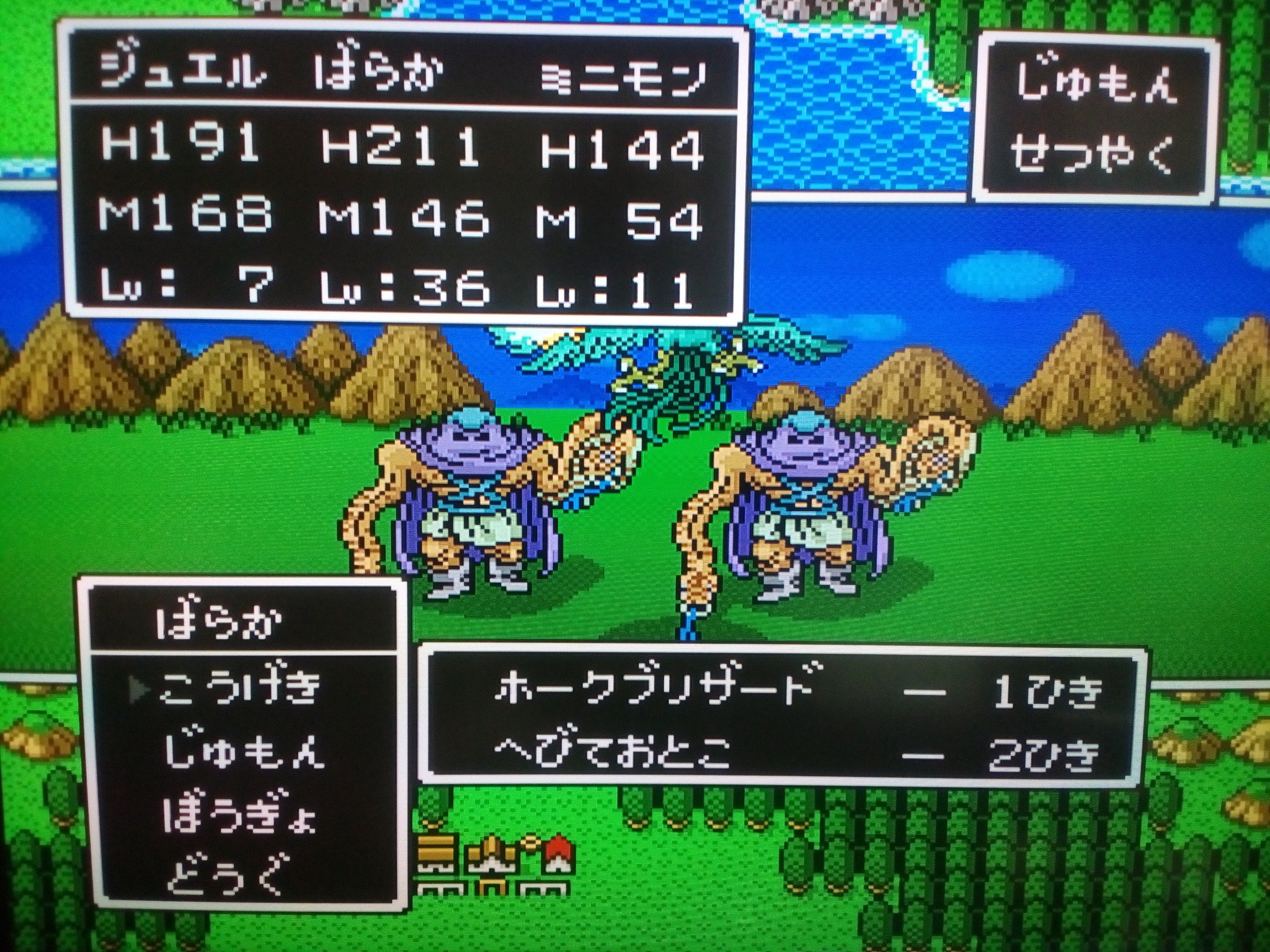 ばらか やった O 天空城の前でホークブリザードゲットだぜー ドラゴンクエスト5 ドラクエ5 レトロゲーム レトロコンシューマー愛好会