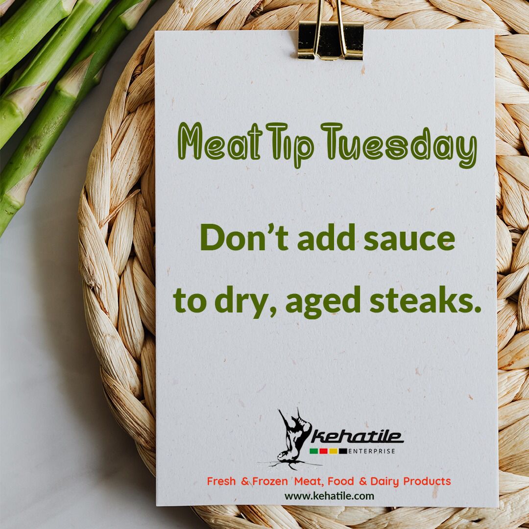 kehatile's tweet photo. #MeatTip for #MeatTipTuesday : Don’t add sauce to dry, aged steaks. This is because this nutty, smoky steak with its intense aroma, does not need more than salt and heat to develop its full flavour.
We recommend using the pan drippings (if you must) as a sauce. https://t.co/yyHOkPb8YW