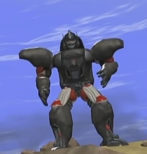 青空 Tf 特撮 映画 アメコミ人生 トランスフォーマー コンボイに似た顔にライオンの頭部が変形時に胴体に隠れる ゴリラコンボイを彷彿とさせる変形 ふたつの要素を上手く活用してライオコンボイの息子という設定を作った人凄過ぎる 因みにライオジュニア