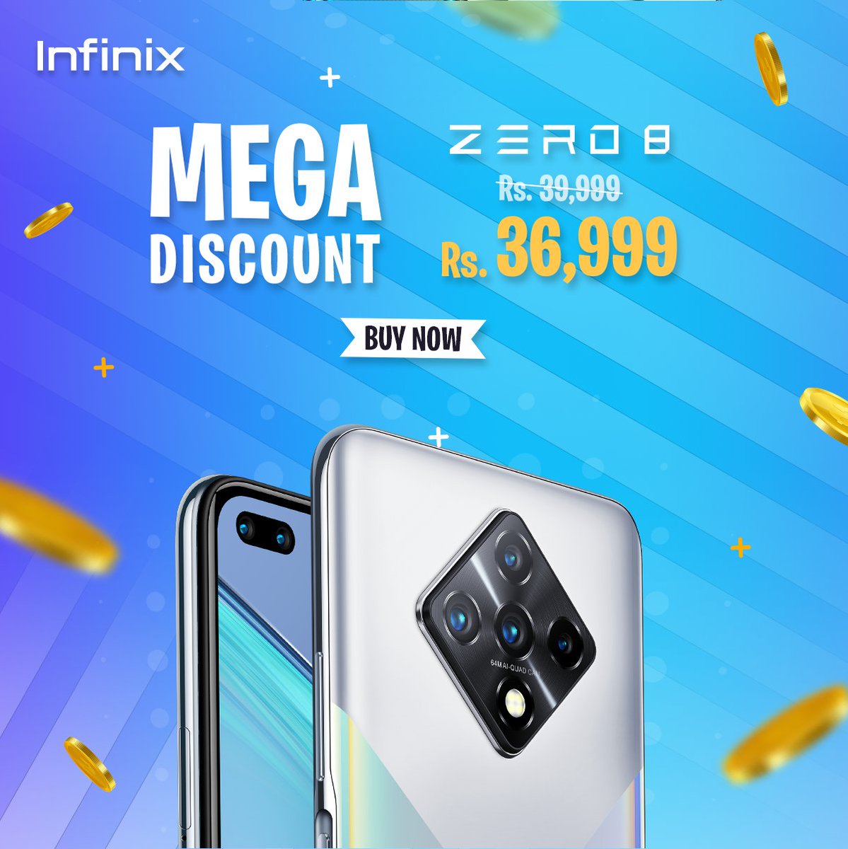 InfinixPakistan's tweet photo. Only one day left to Avail Mega Discount on #InfinixZero8. Available offline for just Rs.36,999 only.
Find a store near you: https://t.co/0bco7vuHpw
Learn more: https://t.co/F4yjzQwXvU
#InfinixPakistan #NightscapeLegend
#48MPDualSelfie #64MPNightCamera, https://t.co/1Q8QTFZcJN