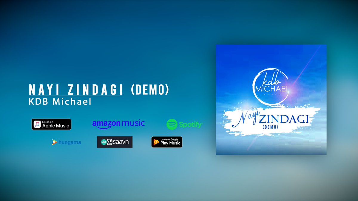 kdbmichael's tweet photo. "Good Friday Week Special"
Nayi Zindagi (Demo) is out on YouTube. A song that portrays the unconditional love and sacrifice of Christ the Savior. 

https://t.co/yxFfjcDb87 https://t.co/F20F8S0XvH