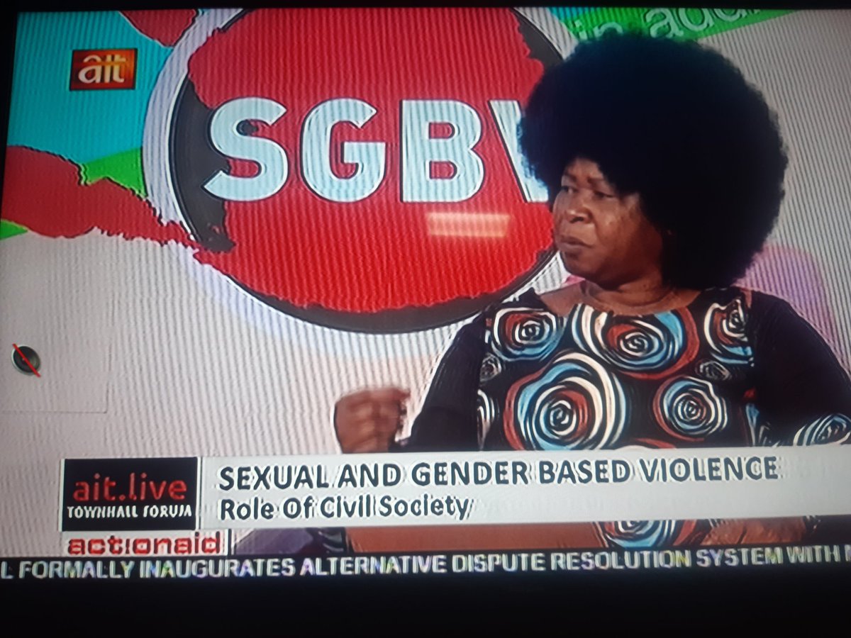 AIT_Online's tweet photo. "We need a rescue point. There is need to strengthen the Ministry of Women affairs" -Ene Obi
#WipeGBV https://t.co/ffrP5VacNH