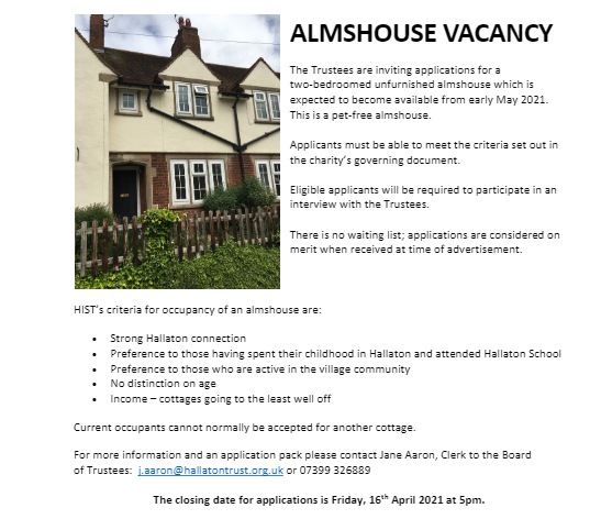 The Hallaton & Isabella Stenning Trust tweet media