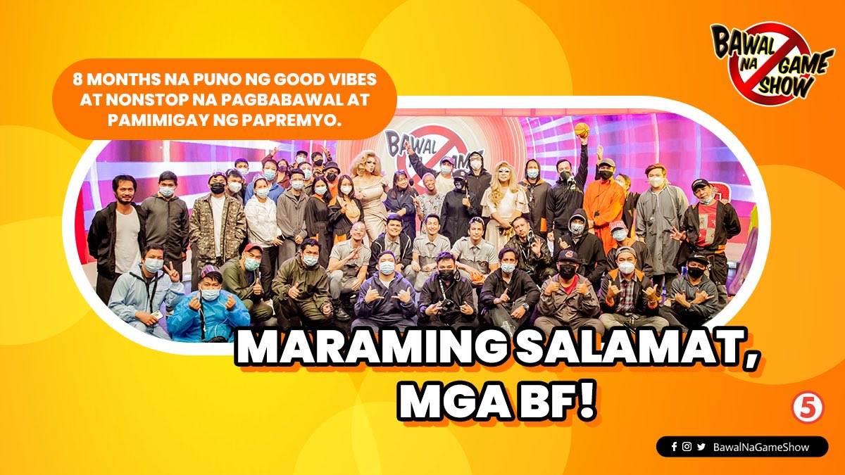 WE LOVE YOU, MGA BF! ❤️ Hanggang sa muli nating pagsasama! Maraming salamat from your #BawalNaGameShow family! 🤩 <a href="/TV5manila/">TV5</a>