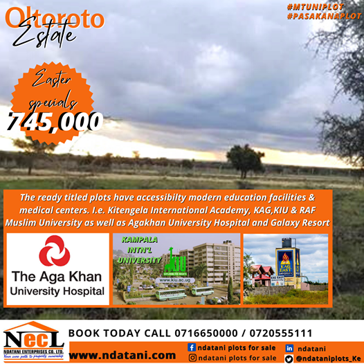 ndataniplots_Ke's tweet photo. The safest and best way to spend money is to invest it.
Enjoy unrivalled Easter offers and discounts for this affordable project in Kitengela going for only Kshs.745,000, Start your land investment journey with us today.
https://t.co/rPXZysdMNc
#MtuNiPlot #EasterPlotDeals https://t.co/8bzFCDuxJo