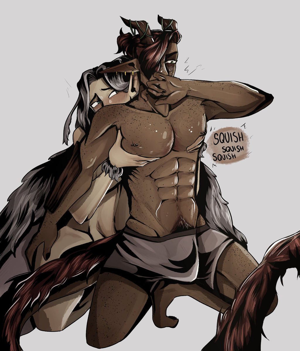 Wow I actually finished. Jules playing with papaya tiddies. #gay #nsfw #oc #art #originalcharacters #yaoi #tiddies