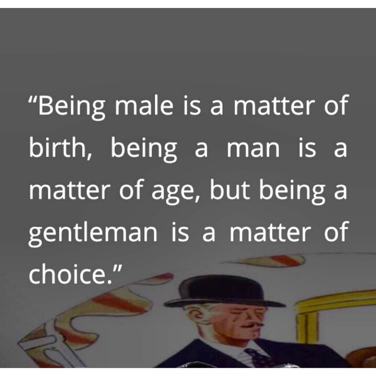 HornetsW8's tweet photo. Being a gentleman 
#quote #gentleman #choice https://t.co/l0nmlnR9RE