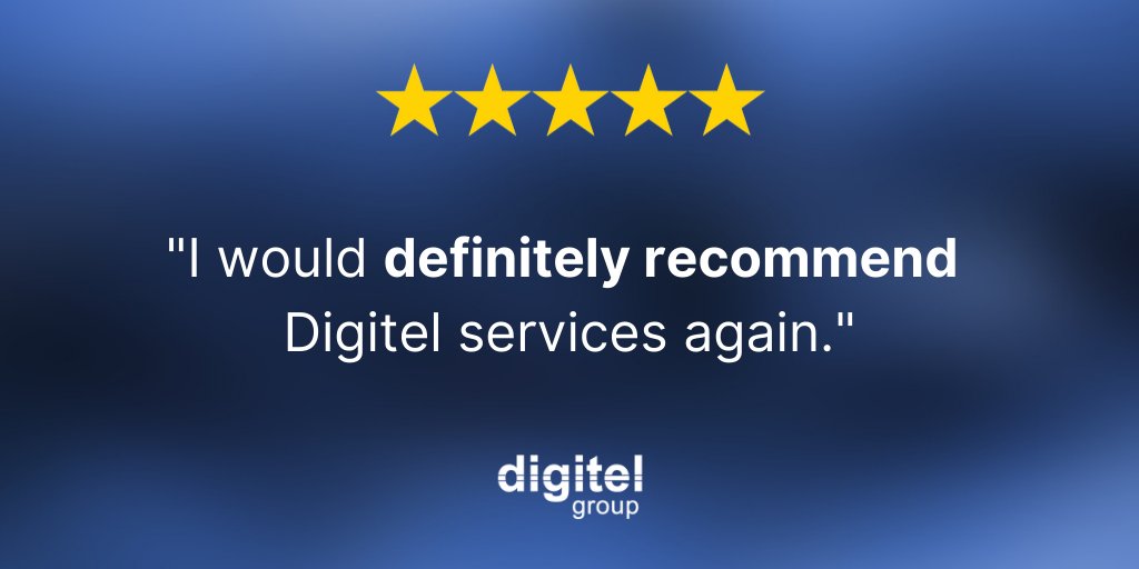 DigitelGroup's tweet photo. Our highly trained team has both the knowledge and experience to provide our customers with the best class of service, for whatever assistance they may require.

Thanks for your review, Mark!

https://t.co/ZrlTUsgacL 
0151 650 0065 https://t.co/I88a6JcwbM