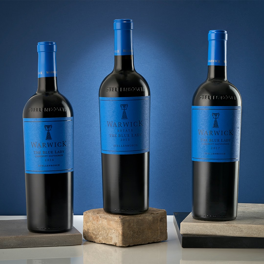warwickwine's tweet photo. The Blue Lady. Originating from the very first Cab Sav released in 1984, ‘La Femme Bleu’, a jaw-dropping trio that can't help but turn heads. #ClubWarwick, create your own vertical: add The Blue Lady 2015 to your "Edition 7" pack for only R485. Contact wineclub@warwickwine.com https://t.co/eqwfZEdh5Y