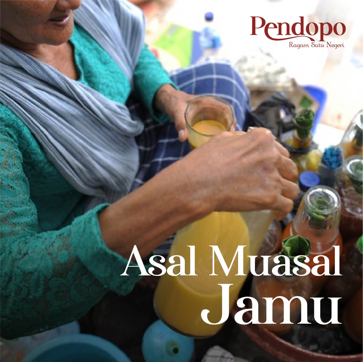 Minuman khas Indonesia ini telah menjadi kebanggaan tersendiri sejak jaman kerajaan Mataram. 

Dahulu, perempuan berperan dalam memproduksi jamu, sedangkan pria mencari tumbuhan herbal alami. Sampai saat ini, Jamu telah dipercaya dapat membantu menjaga kesehatan tubuh kita.