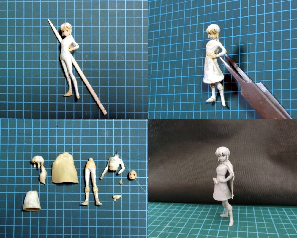 ｍａｒ 出遅れた上に以前あげたもので申し訳ないのですが スーパーミニプラのレッグタイプの横に置く為に作ったフルスクラッチの 1 35ビリン ナダと製作過程です ザブングルの日 T Co Nhsydinchm Twitter