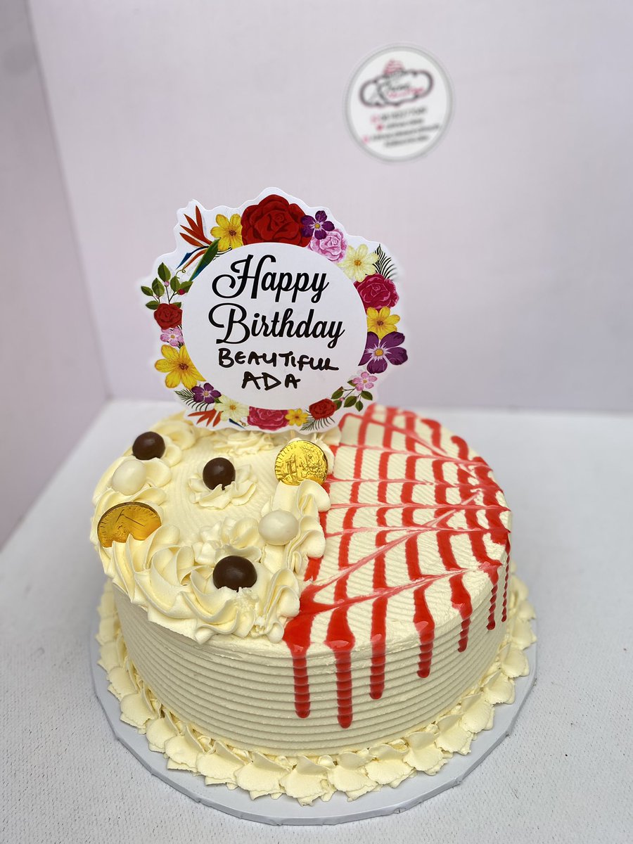 Atrinecakes's tweet photo. Repeated design for Beautiful Ada❣️❤️
.
8inches single layer of vanilla cake 
.
7k only 
.
Delivered to Oregun 
.
Pls retweet 🙏🏾🙏🏾🙏🏾🙏🏾 https://t.co/tMXfiMB9Ic