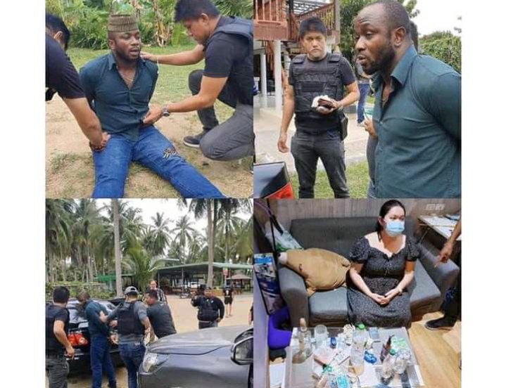 _Juicygossips's tweet photo. The Thailand Regional narcotics police have arrested a Nigerian man and his Thai girlfriend for allegedly peddling cocaine across the country.

https://t.co/MIjxEh8bd2 https://t.co/uhUlH7sG3l
