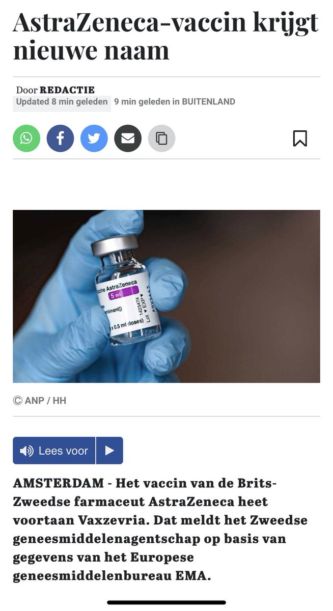 Wanneer je naam is besmet en je het prikkie Vaxzevria gaat noemen. 🤡

Ik lig nu onder mijn bureau. 

🤣 VAXZEVRIA 🤣