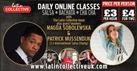 #Online #Salsa, #Bachata and #ChaCha Lessons every Tuesday pm  ow.ly/VSOg50DgZ5H Guest teachers - all levels Turn combos, drills, footwork and shines, core body techniques and ladies’ &amp; men’s styling.