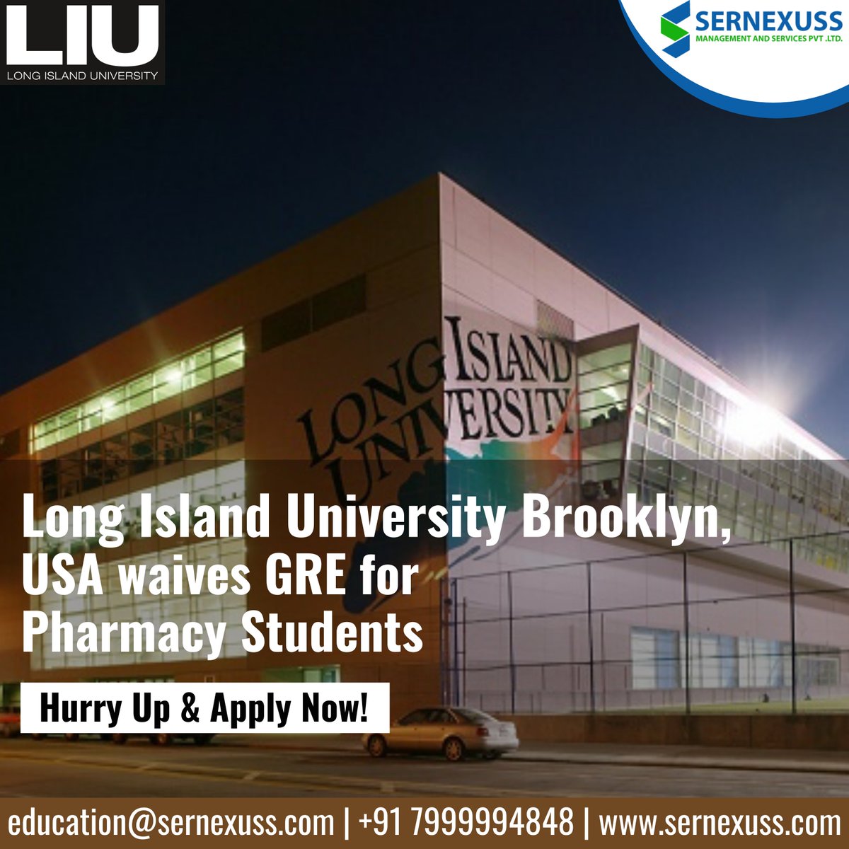 sernexuss's tweet photo. Students applying to Pharmacy programs at Long Island University for the Fall 2021 semester may now apply without GRE scores.

Apply Now: https://t.co/N60Cif7DDW

#LongIslandUniversity #US #Upcoming2021Intake #Sernexuss #InternationalStudents #Scholarships #Pharmacyprograms https://t.co/weE5C1xczh