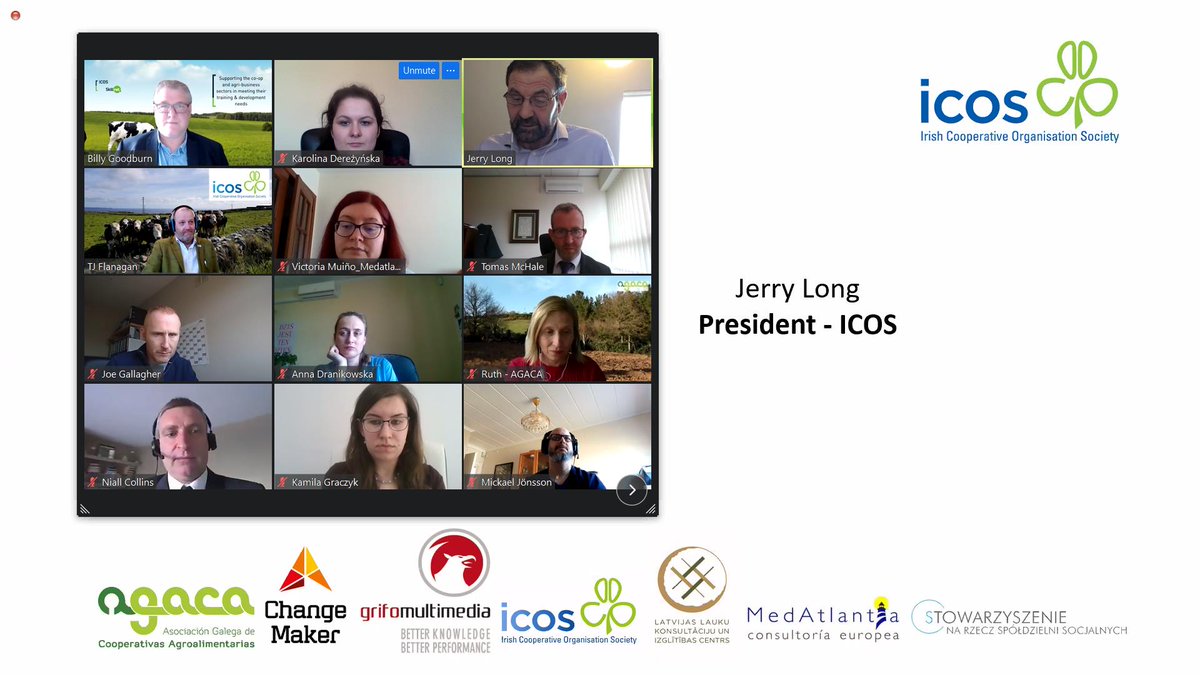 We have started the conference. 
Opening of the event and first appearance by Jerry Long – ICOS President ICOS ICOS Skillnet