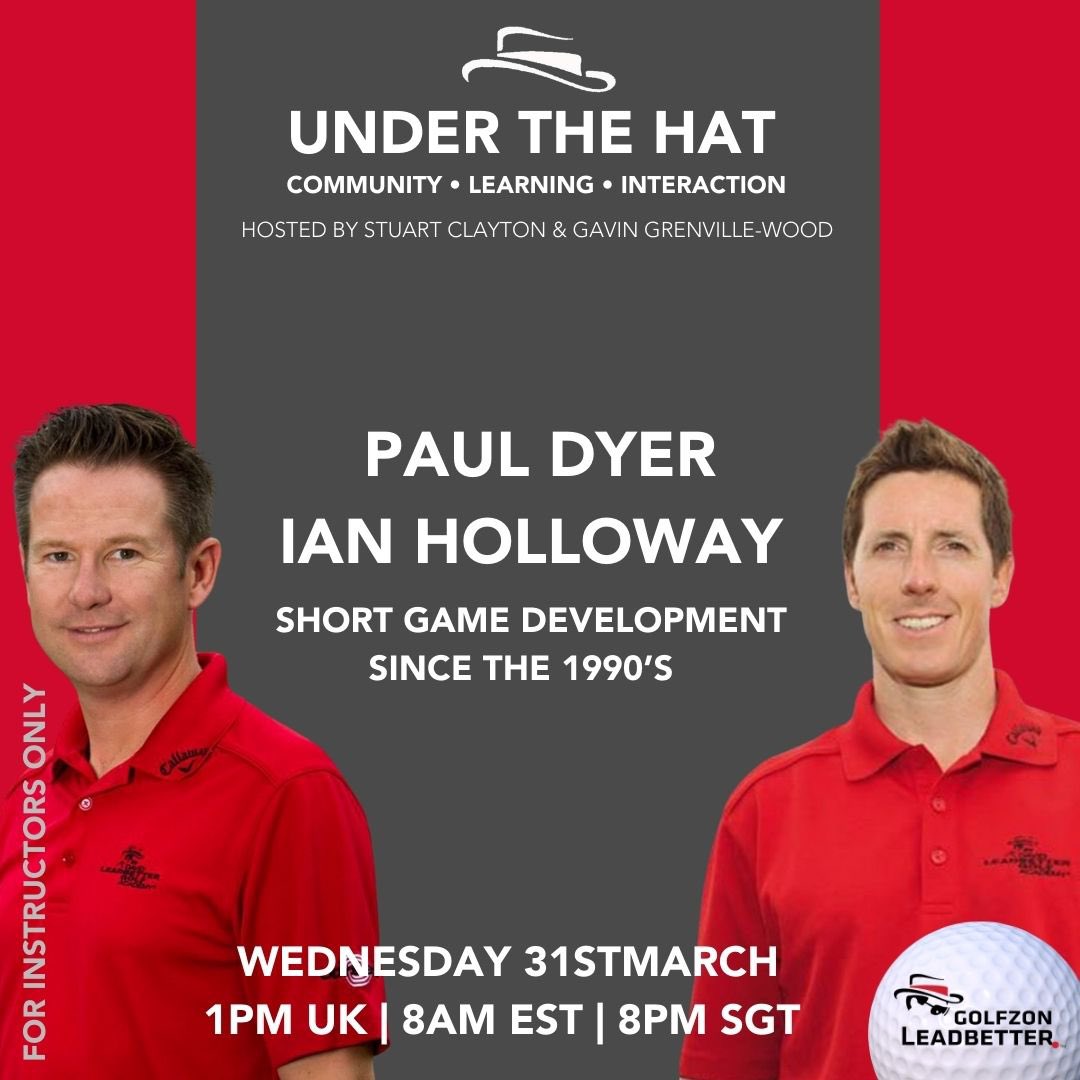 Unleash the inner Seve with two of our very own World Class coaches. This episode of Under the Hat will revolve around the development of the short game over the last 20 years or so and will prove to be a great opportunity to learn a little more about it! #golf #coacheducation